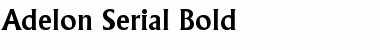 Download Adelon-Serial Bold Font Title Preview