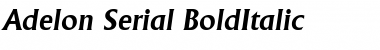 Download Adelon-Serial BoldItalic Font Title Preview