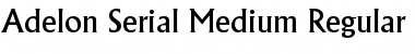 Download Adelon-Serial-Medium Regular Font Title Preview