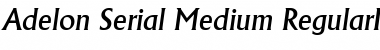 Download Adelon-Serial-Medium RegularItalic Font Title Preview