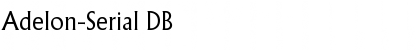 Download Adelon-Serial DB Regular Font Title Preview