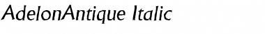 Download AdelonAntique Italic Font Title Preview