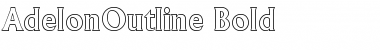Download AdelonOutline Bold Font Title Preview