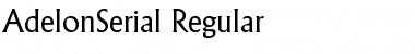 Download AdelonSerial Regular Font Title Preview