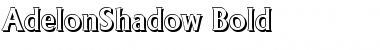 Download AdelonShadow Bold Font Title Preview