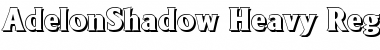 Download AdelonShadow-Heavy Regular Font Title Preview