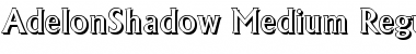 Download AdelonShadow-Medium Regular Font Title Preview
