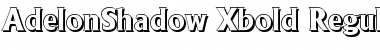 Download AdelonShadow-Xbold Regular Font Title Preview