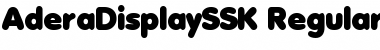 Download AderaDisplaySSK Regular Font Title Preview