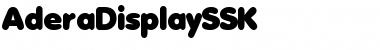Download AderaDisplaySSK Regular Font Title Preview