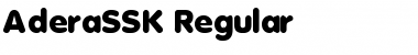 Download AderaSSK Regular Font Title Preview