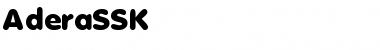 Download AderaSSK Regular Font Title Preview