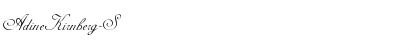 Download AdineKirnberg-S Regular Font Title Preview