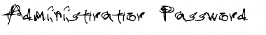 Download Administrator Password Regular Font Title Preview