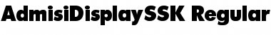 Download AdmisiDisplaySSK Regular Font Title Preview