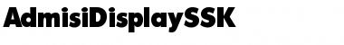 Download AdmisiDisplaySSK Regular Font Title Preview