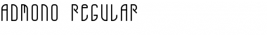 Download ADMONO-Regular Regular Font Title Preview