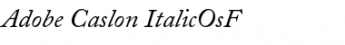 Download ACaslon RegularSC Italic Font Title Preview