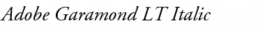 Download AGaramond LT Italic Font Title Preview