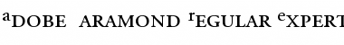 Download AGaramondExp Regular Font Title Preview