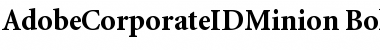 Download AdobeCorporateIDMinion Bold Font Title Preview