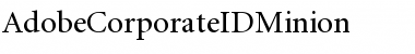 Download AdobeCorporateIDMinion Roman Font Title Preview