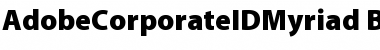 Download AdobeCorporateIDMyriad-Black Black Font Title Preview
