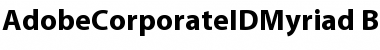 Download AdobeCorporateIDMyriad Bold Font Title Preview