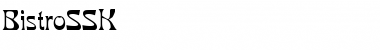 Download BistroSSK Regular Font Title Preview
