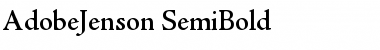 Download AdobeJenson-SemiBold Semi Bold Font Title Preview