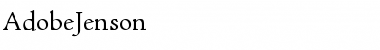 Download AdobeJenson Roman Font Title Preview