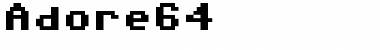 Download Adore64 Regular Font Title Preview