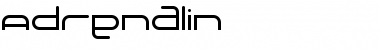 Download Adrenalin Medium Font Title Preview