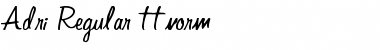 Download Adri Regular Font Title Preview