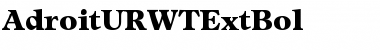Download AdroitURWTExtBol Regular Font Title Preview