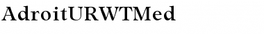 Download AdroitURWTMed Regular Font Title Preview