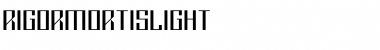 Download RigorMortis Light Regular Font