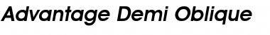 Download Advantage Bold Italic Font Title Preview