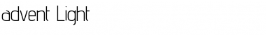 Download advent Light Font Title Preview