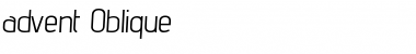 Download advent Oblique Font Title Preview