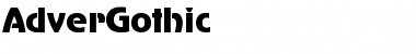 Download AdverGothic Regular Font Title Preview