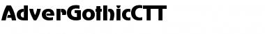 Download AdverGothicCTT Regular Font Title Preview