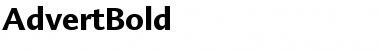 Download AdvertBold Regular Font Title Preview