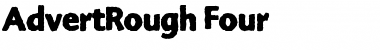 Download AdvertRough Four Font Title Preview