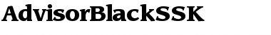 Download AdvisorBlackSSK Regular Font Title Preview