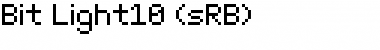 Download Bit Light10 (sRB) Regular Font Title Preview
