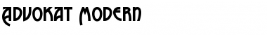 Download Advokat Modern Regular Font Title Preview