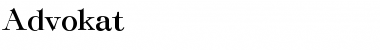 Download Advokat Regular Font Title Preview