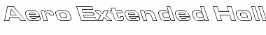 Download Aero Extended Hollow Lefty Regular Font Title Preview