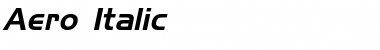 Download Aero Italic Font Title Preview